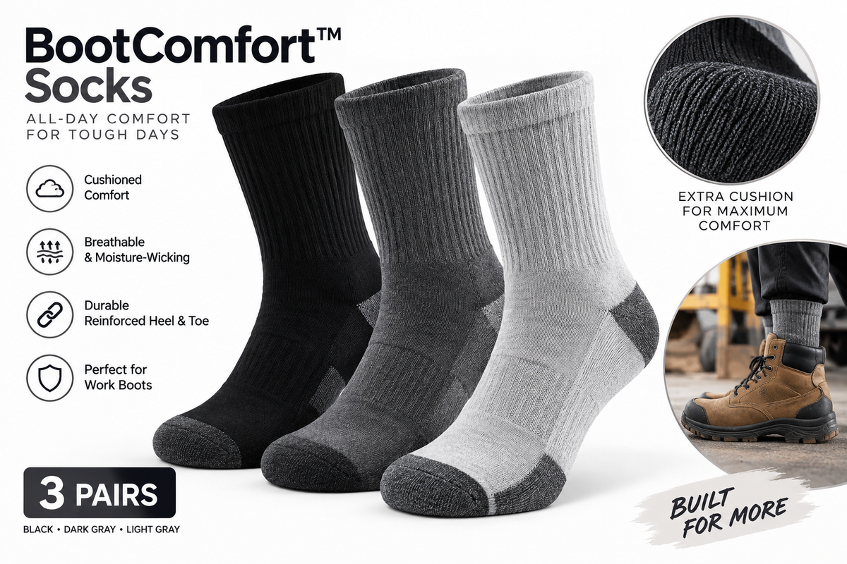 WorkBoot Comfort Socks - 60% OFF