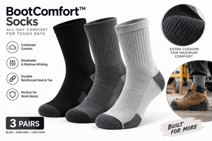 WorkBoot Comfort Socks - 60% OFF